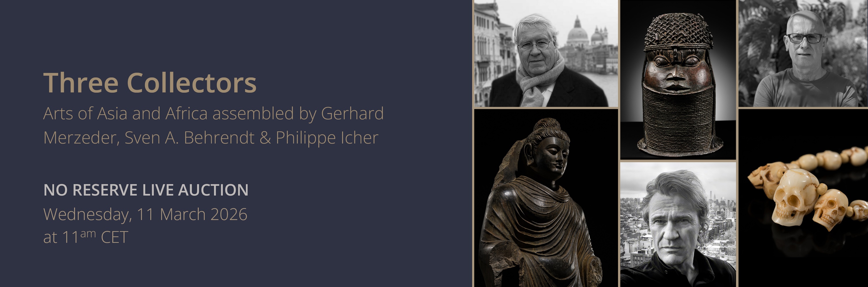 Three Collectors: Arts of Asia & Africa assembled by G. Merzeder, S. Behrendt & P. Icher